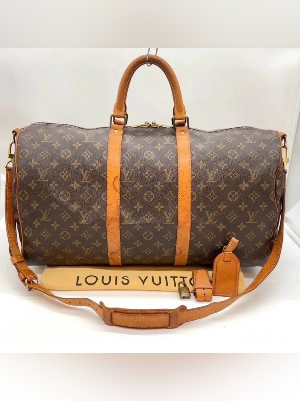 Louis Vuitton Monogram Keepall Bandoulière 55 Duffel